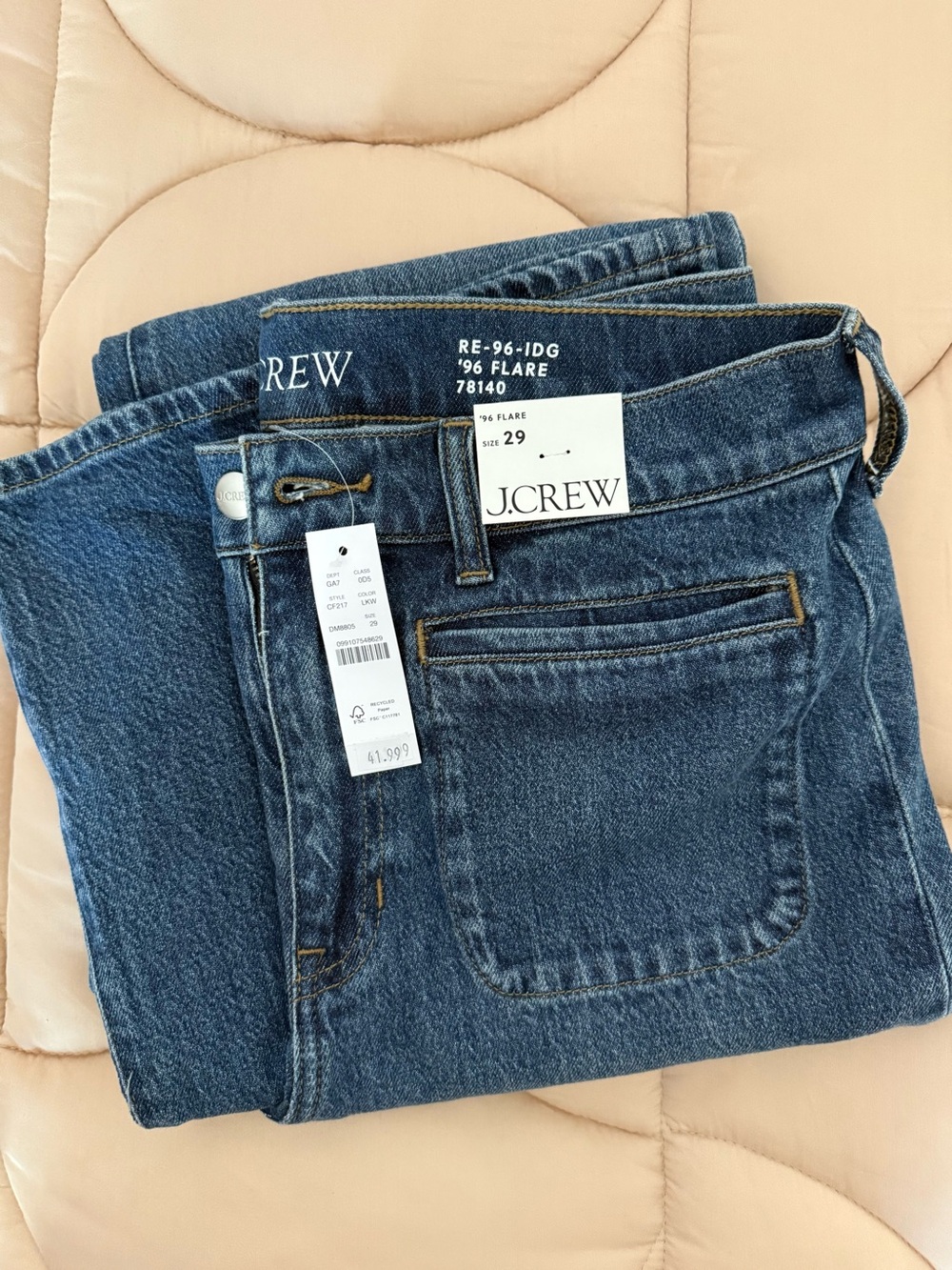 J.Crew Women's Dark Blue Flare Jeans NWT
